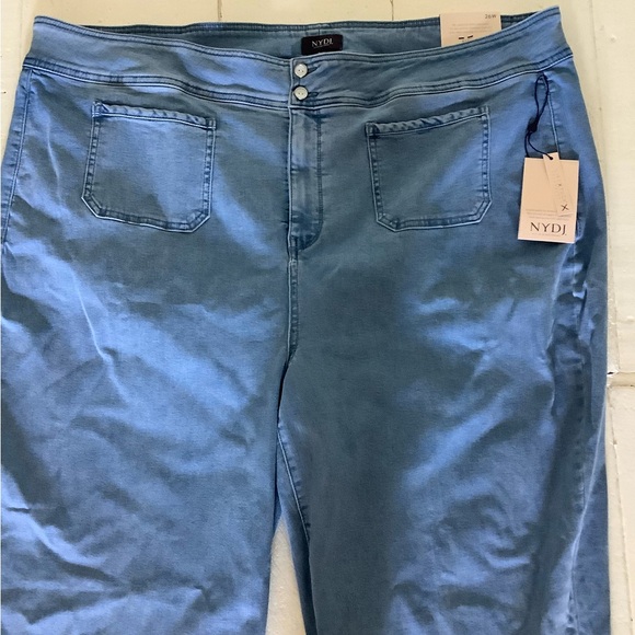 Nydj new size 26W Teresa wide leg jeans belle isle - Picture 3 of 11